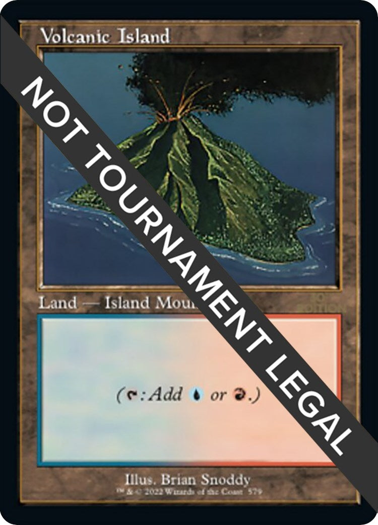 Volcanic Island (Retro Frame) (579)