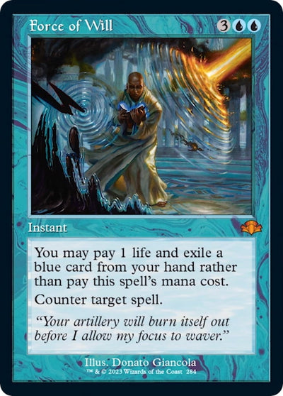 Force of Will (Retro Frame) (284) (Dominaria Remastered)