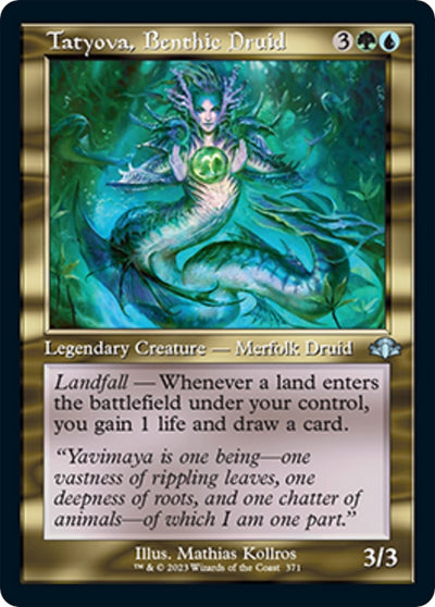 Tatyova, Benthic Druid (Retro Frame) (371) (Dominaria Remastered)