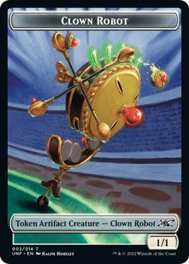 Clown Robot (002) // Treasure (012) Double-sided Token (Unfinity)