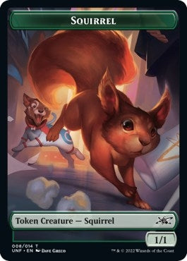 Squirrel // Food (010) Double-sided Token (Unfinity)