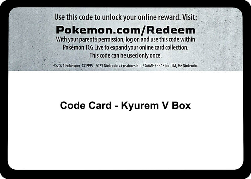 Image for Code Card - Kyurem V Box (Miscellaneous Cards & Products) - Pokemon