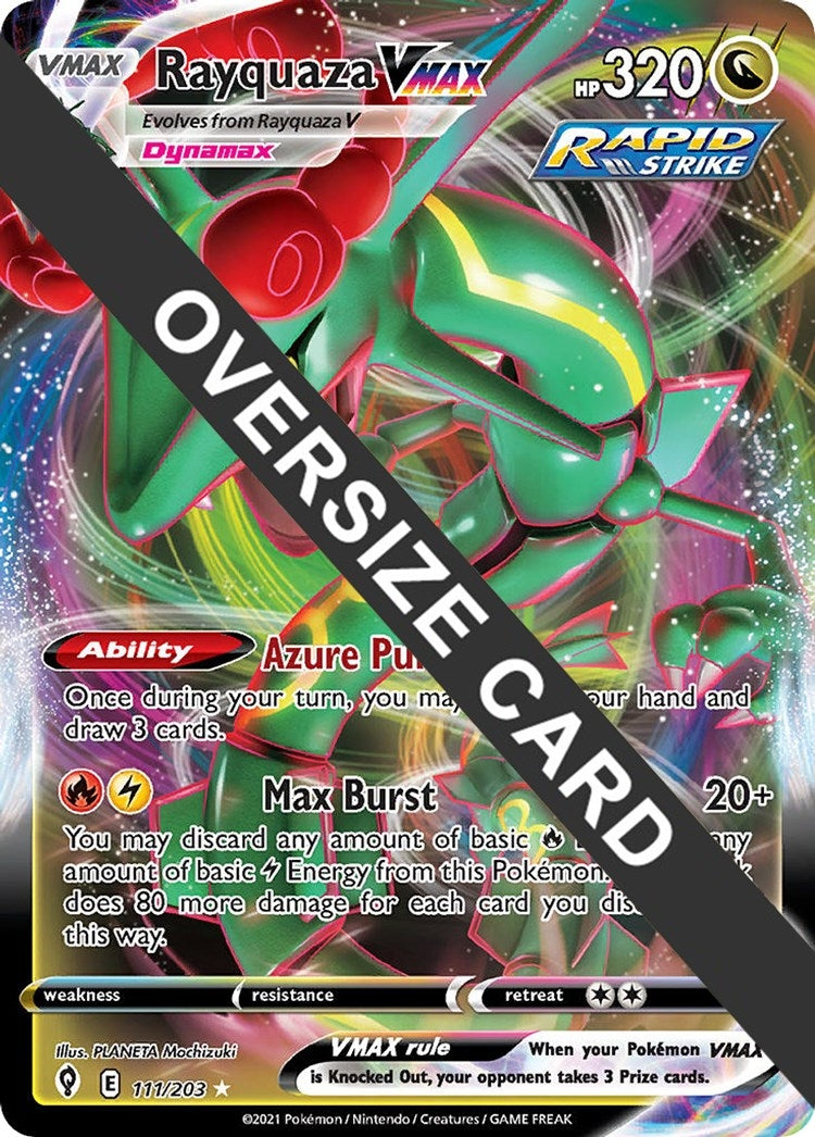 Image for Rayquaza VMAX (111/203) (Jumbo Cards) - Pokemon