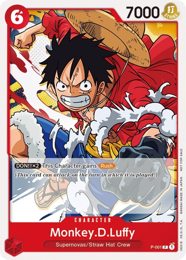 Image for Monkey.D.Luffy (Super Pre-Release) [Participant] (P-001) (One Piece Promotion Cards) - One Piece Card Game