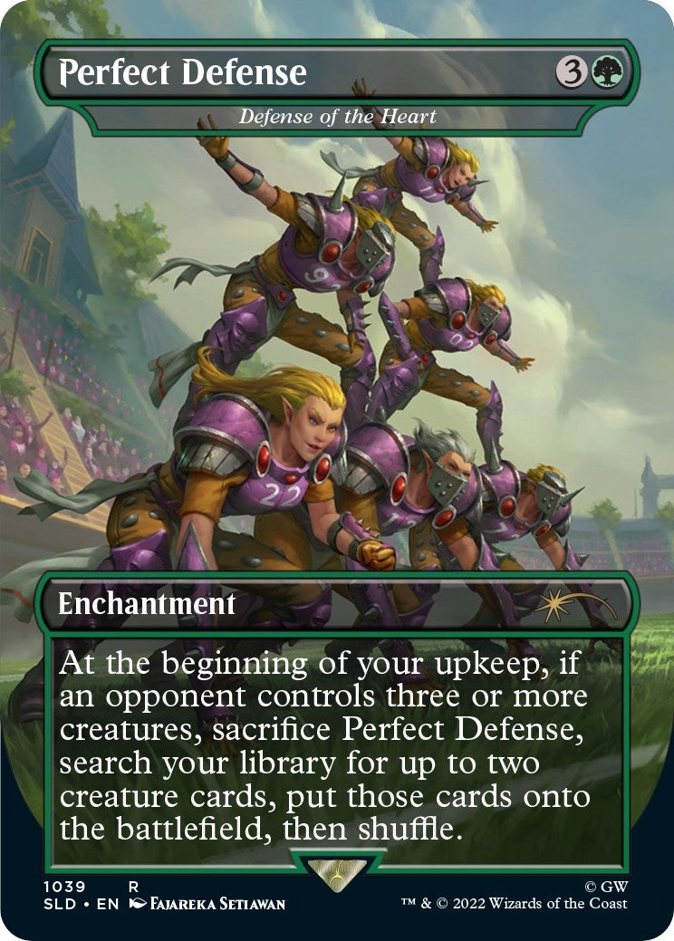Perfect Defense - Defense of the Heart (Borderless) (1039) (Secret Lair Drop Series)