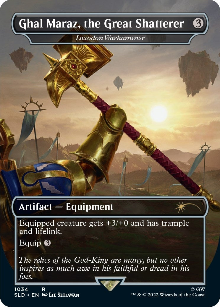 Ghal Maraz, the Great Shatterer - Loxodon Warhammer (Borderless) (1034) (Secret Lair Drop Series)
