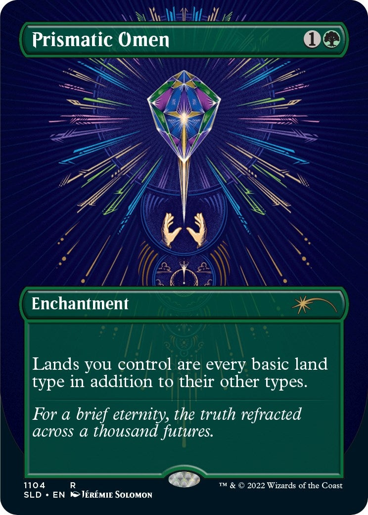 Prismatic Omen (Borderless) (1104) (Secret Lair Drop Series)