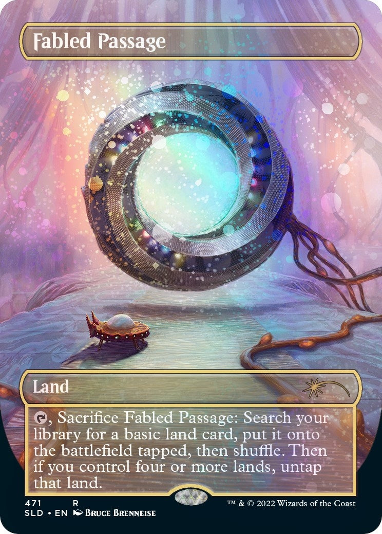 Fabled Passage (Borderless) (Galaxy Foil) (471) (Secret Lair Drop Series)