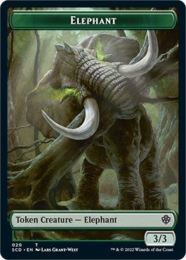 Elephant // Thopter Double-Sided Token (20 // 24) (Starter Commander Decks)