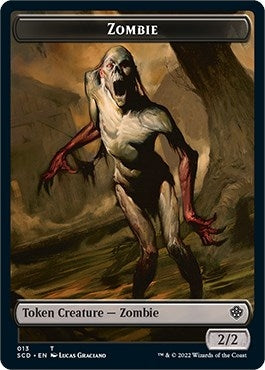 Image for Zombie // Zombie Army Double-Sided Token (13 // 14) - Magic: The Gathering
