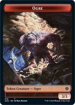 Ogre // Zombie Double-Sided Token (18 // 13) (Starter Commander Decks)