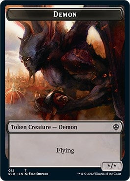 Demon Double-Sided Token (12) (Starter Commander Decks)