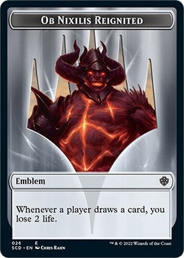 Emblem - Ob Nixilis Reignited Double-Sided Token (26) (Starter Commander Decks)