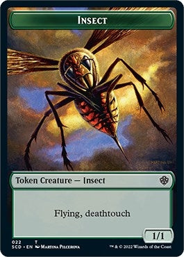 Insect // Cat Beast Double-Sided Token (22 // 4) (Starter Commander Decks)
