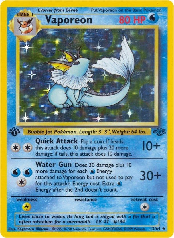 Image for Vaporeon (12) (12/64) (Jungle) (JU) - Pokemon