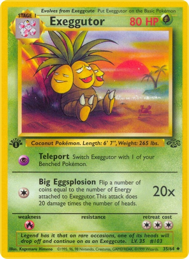 Image for Exeggutor (35/64) (Jungle) - Pokemon