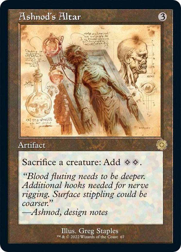 Ashnod's Altar (Schematic) (67) (The Brothers' War: Retro Frame Artifacts)