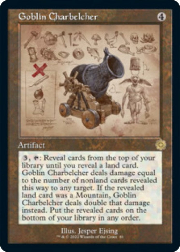 Goblin Charbelcher (Schematic) (81) (The Brothers' War: Retro Frame Artifacts)