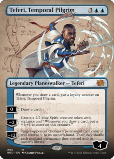 Teferi, Temporal Pilgrim (Borderless) (293) (The Brothers' War)