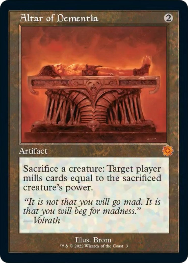 Altar of Dementia (3) (The Brothers' War: Retro Frame Artifacts)