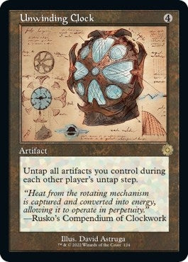 Unwinding Clock (Schematic) (124) (The Brothers' War: Retro Frame Artifacts)