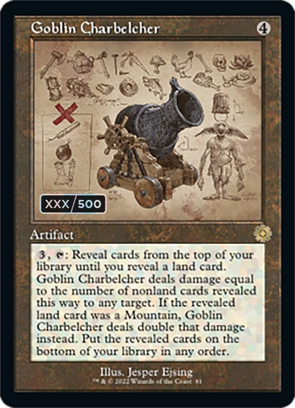 Goblin Charbelcher (Schematic) (Serial Numbered) (81) (The Brothers' War: Retro Frame Artifacts)