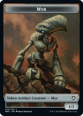 Myr // Thopter (010) Double-Sided Token (10 // 10) (Commander: The Brothers' War)
