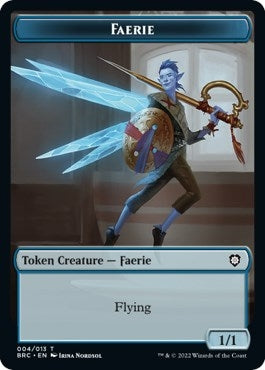 Faerie // Thopter (010) Double-Sided Token (4 // 10) (Commander: The Brothers' War)