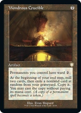 Wondrous Crucible (Retro Frame) (20) (Commander: The Brothers' War)