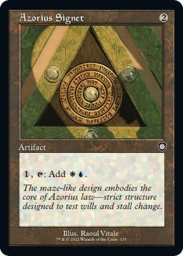 Azorius Signet (Retro Frame) (133) (Commander: The Brothers' War)