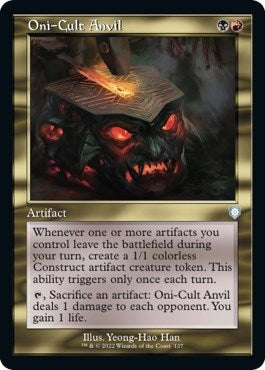 Oni-Cult Anvil (Retro Frame) (127) (Commander: The Brothers' War)