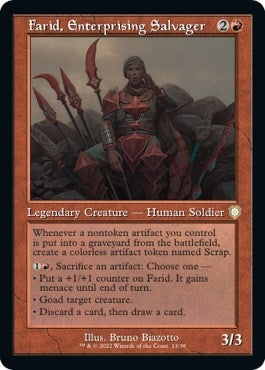 Farid, Enterprising Salvager (Retro Frame) (13) (Commander: The Brothers' War)