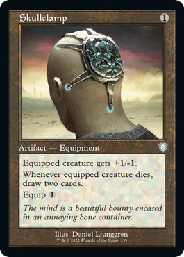 Skullclamp (Retro Frame) (159) (Commander: The Brothers' War)
