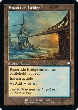 Razortide Bridge (Retro Frame) (195) (Commander: The Brothers' War)