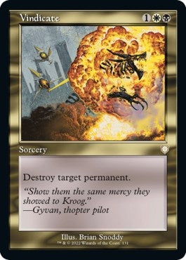 Vindicate (Retro Frame) (131) (Commander: The Brothers' War)
