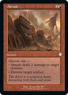 Abrade (Retro Frame) (111) (Commander: The Brothers' War)