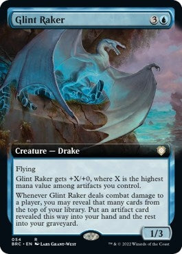 Glint Raker (Extended Art) (54) (Commander: The Brothers' War)