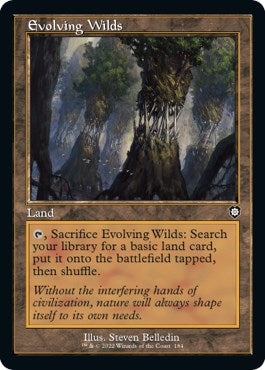 Evolving Wilds (Retro Frame) (184) (Commander: The Brothers' War)