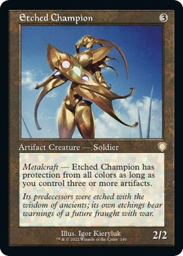 Etched Champion (Retro Frame) (140) (Commander: The Brothers' War)