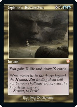 Sphinx's Revelation (Retro Frame) (130) (Commander: The Brothers' War)