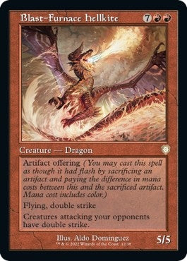 Blast-Furnace Hellkite (Retro Frame) (12) (Commander: The Brothers' War)