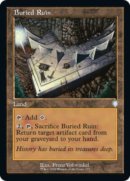 Buried Ruin (Retro Frame) (177) (Commander: The Brothers' War)