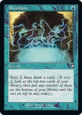 Preordain (Retro Frame) (92) (Commander: The Brothers' War)