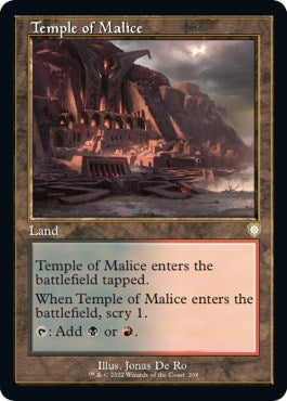 Temple of Malice (Retro Frame) (208) (Commander: The Brothers' War)