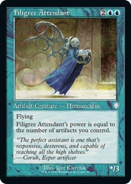Filigree Attendant (Retro Frame) (85) (Commander: The Brothers' War)