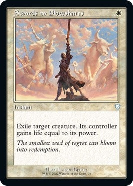 Swords to Plowshares (Retro Frame) (75) (Commander: The Brothers' War)