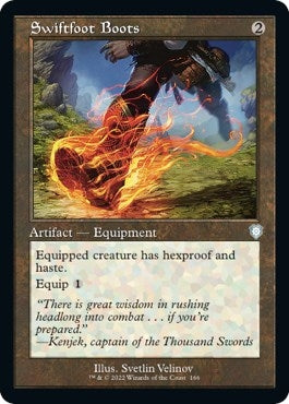 Swiftfoot Boots (Retro Frame) (166) (Commander: The Brothers' War)
