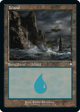 Island (31) (Retro Frame) (31) (Commander: The Brothers' War)