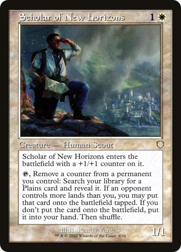 Scholar of New Horizons (Retro Frame) (6) (Commander: The Brothers' War)