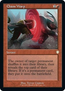 Chaos Warp (Retro Frame) (114) (Commander: The Brothers' War)